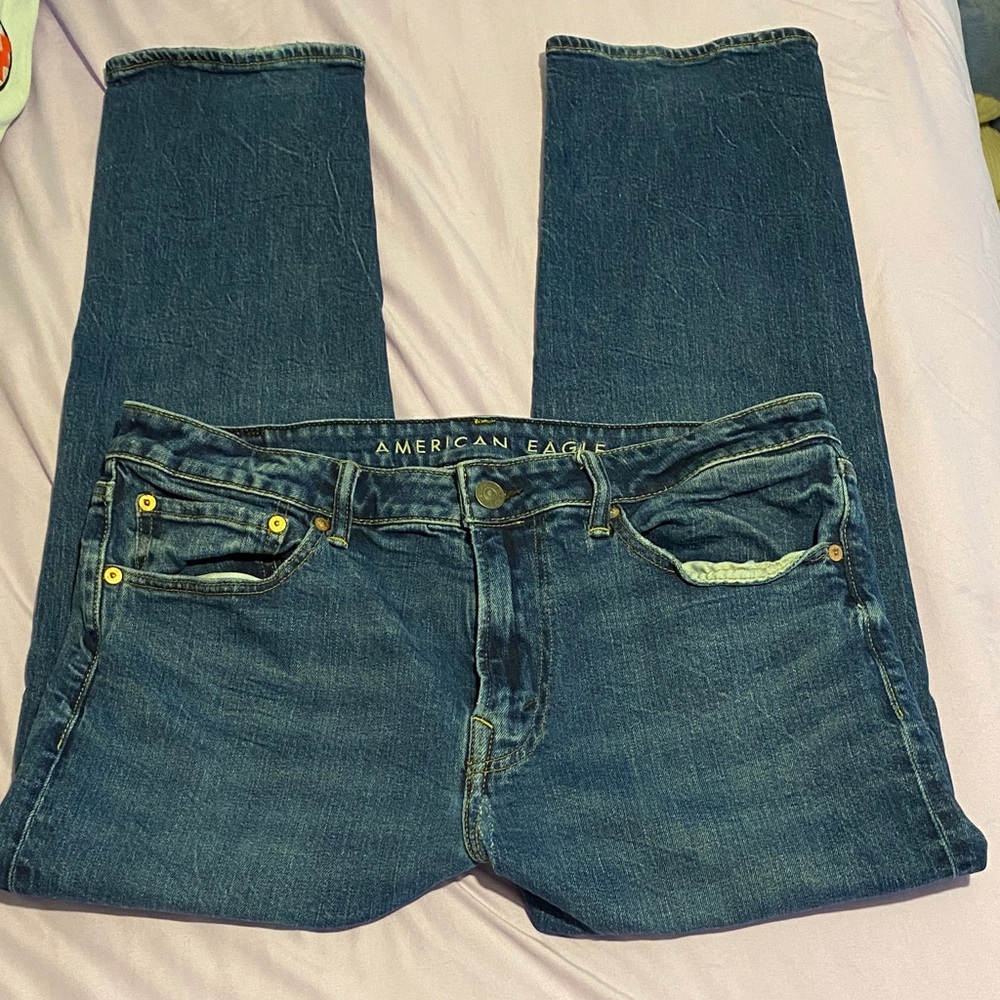 American Eagle Dark Blue Airflex Jeans